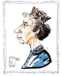 Elizabeth Windsor - karikatyr